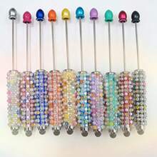 10 chiếc bút kim cương 2 trong 1 mới có hạt silicon, trang trí nổi bật nhiều màu lấp lánh - Nhiều màu - Xem 3