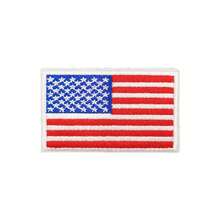 1个8*5厘米世界各国国旗刺绣布贴，墨西哥国旗刺绣布贴，热转印贴花徽章 - 多色 - 查看 27