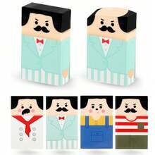 Bộ 1/4 cục tẩy hình chú hói dễ thương, cục tẩy hói số lượng lớn, thú cưng để bàn, cục tẩy bút chì vui nhộn, quà tặng học sinh, phần thưởng trong lớp học, quà tặng tiệc tùng. - Nhiều màu - Xem 10