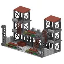 600+ piezas Juego de construcción de base militar del ejército de la Segunda Mundial, juguete de rompecabezas para adultos, suministros en miniatura militar, set de bloques de construcción de armas, ensamblaje de modelos, regalo - Multicolor - Ver 6