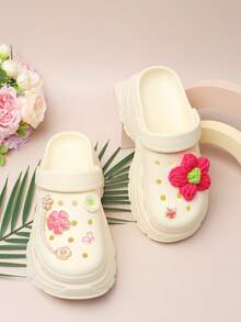 2026 女士厚底拖鞋，两用厚底凉拖，沙滩鞋 - 米色 - 查看 2