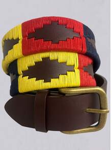 Thắt lưng da thật dệt thủ công, thích hợp cho cưỡi ngựa, chơi golf, thể thao ngoài trời, unisex. - Nhiều màu - Xem 7