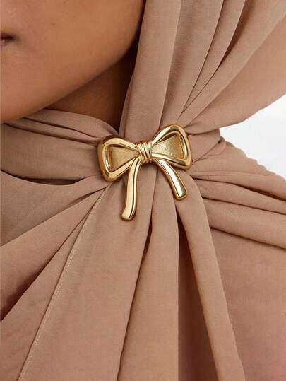 1PC The New Bow-Shaped Scarf Clasp Is Used To Secure And Decorate The Scarf. It Is A Very Practical Accessory For Scarves.