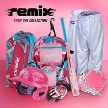 Rawlings REMIX Bolsa de equipo de lona T-Ball and Youth Baseball/Softball - Rosa - Ver 7
