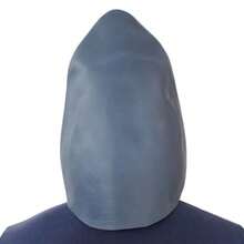 Latex Shark Mask Halloween Novelty Fish Head Cover Festival Party Costume Performer Prop Animal Head Mask Shark Head - 如圖所示 - 查看 4