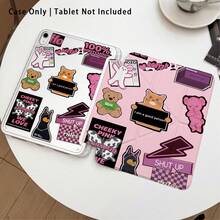 Acrylic Crystal Tablet Protective Case With Stand, Featuring Dog, Cat, Rabbit Patterns, Compatible With Samsung A9/A9+/S9/S9FE/A11/A11+/S11/S10 FE/S10 FE+/S10 Lite, A16 2025, Air 11/13, M3 2025, Mini 7 A17, Pro 2024, Air 11/13, M2 2024, Pro 11/13, M4 2024, Pro 12.9, 7/8/9 Gen, 10.2, 10 Gen, 10.9, Air 4/5/6/7/8, 10.9, Pro 11, 4/5/6 Gen, Mini 6, , Se 11, Honor, Matepad Se 11, , - Multicolor - View 2