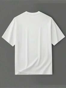 Camiseta de talla grande con estampado WIFE LIFE, top casual de manga corta y cuello redondo para primavera y verano, ropa de talla grande para mujer. - Blanco - Ver 3