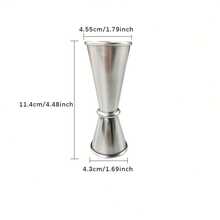 Customized Personalized Stainless Steel Jigger, Customized Engraved Cocktail Measuring Cup Tool, Suitable For Home Bar, Perfect Christmas Gift, Valentine's Day Gift, Suitable For Vodka, Gin And Mixed Drinks - Multicolor - View 6