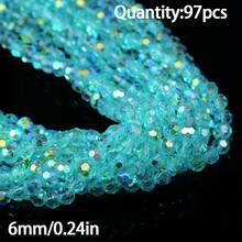 1 pieza Cuentas de cristal facetadas brillantes de 3/4/6 mm de moda, materiales para hacer joyas DIY para collares y pulseras - Hazlo tú mismo - Ver 6