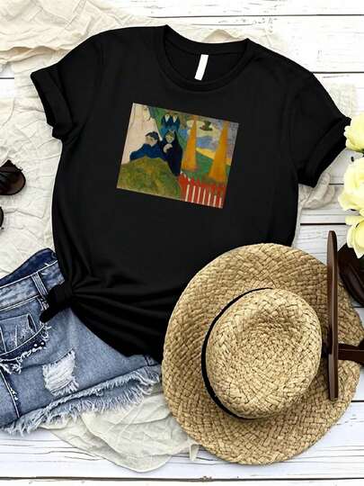 Camiseta de mujer con estampado de "Arlésiennes (Mistral)", pintura de Paul Gauguin, camiseta unisex, camiseta de arte, arte fino, para ella, para él, amante del arte