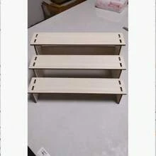 1个木制展示架，收藏人偶展示柜，珠宝，古董，宝石，手镯，香水，首饰展示架 - 原木色 - 查看 6