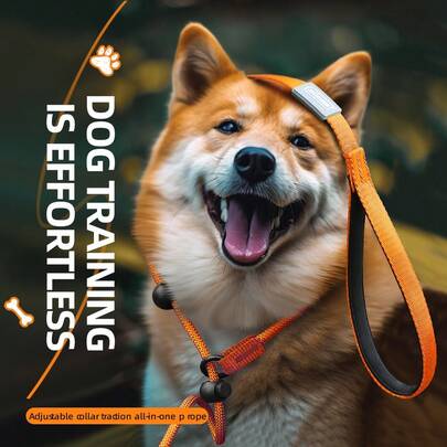 反光狗绳，防拉扯伸缩绳，握感舒适，适合遛狗