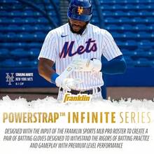 Franklin Sports Powerstrap Infinite Series Batting Gloves Multiple Colors and Sizes - Púrpura/dorado - Ver 6