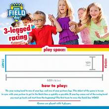 Franklin Sports Franklin Field Day - Juego de Bolsas de Carreras para Saco de Patatas y Bandas de Carreras de 3 Patas Ideal para niños 2 Juegos en 1 - Bronceado - Ver 6