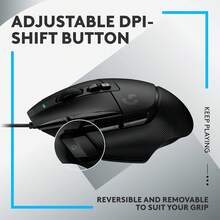 Logitech G502 X Wired Gaming Mouse Lightweight 89g LIGHTFORCE Switches 13 Programmable Buttons Dual Scroll Wheel For PC Mac Black - 查看 2