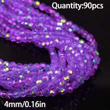 1 pieza Cuentas de cristal facetadas brillantes de 3/4/6 mm de moda, materiales para hacer joyas DIY para collares y pulseras - Hazlo tú mismo - Ver 10