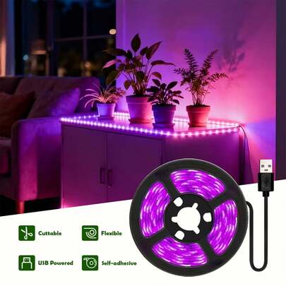 Đèn chiếu sáng bổ sung chuyên dụng cho cây trồng trong nhà, dải đèn kích thích sinh trưởng cây. Giao diện USB, dải đèn linh hoạt và có thể uốn cong. Thích hợp cho thủy canh, cây con, cây mọng nước, rau, hoa và các loại cây xanh trồng trong chậu khác, thúc đẩy sự phát triển của cây.