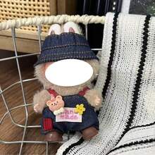 【仅服装】4.0 FOR LABUBU 时尚连帽卫衣和鞋子套装，4.0 迷你 FOR LABUBU 釉面娃娃，FORBUBU 休闲百搭背带裤和鞋子套装 FOR LABUBU（不含娃娃） - 彩色 - 查看 9