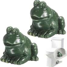 1个青蛙造型防锈马桶螺栓盖，适用于大多数标准浴室马桶螺丝 - 青蛙 - 查看 1