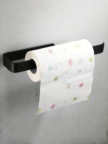 Self-Adhesive Paper Towel Holder No Drilling Wall-Mounted Bathroom Towel Bar Ring Stick-On Adhesive Kitchen Towel Storage Organizer Stainless Steel Waterproof Bath Towel Hanger Rack Easy Installation Home Storage Solution - Multicolor - View 4
