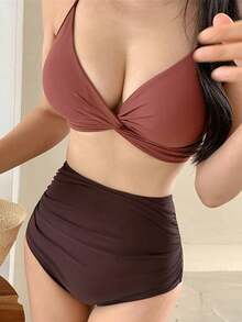 Women Tankinis - Red - View 1