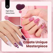 Beetles 15ML 6 Colors  HEMA-Free Pastel Gel Polish - Fairy Tale Dream, Pastel Yellow Pink Blue Purple, Colorful Bottle, Soak Off UV LED Manicure - 15ML 6Colors Hema Free Emotional Symphony - 查看 4