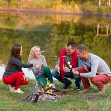 1支/6支/10支装可伸缩烧烤签，可折叠金属签，适用于烤肉、篝火热狗、露营和篝火晚会。 - 加長款 - 查看 13