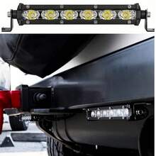 Đèn LED thanh siêu mỏng một hàng 7 inch dành cho xe địa hình, điện áp 12V-24V, đèn làm việc cho xe tải, xe ATV, ô tô. - thanh đèn LED mỏng một hàng 7 inch - Xem 6