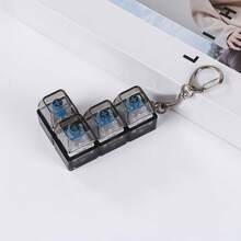 Fidget Keychain Multi-Key Click Toy - Portable Keyboard Simulator For Anxiety & Focus, Silent Office Desk Gadget, Stress Relief Gift For Adults - Multicolor - View 10