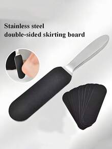 1 cái/10 cái Dụng cụ cạo gót chân bằng thép không gỉ, giấy nhám có thể tháo rời dùng để chăm sóc chân - Nhiều màu - Xem 2