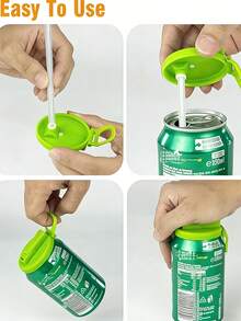 Reusable Straw Containers, Drink Lids, And Plastic Crafts Are Summer Essentials, Perfect For Home, Office, Camping, And Travel. Practical Design And Sturdy Construction Make Them Ideal For Holding Soft Drinks, Beverages, And Juices. - Multicolor - View 8