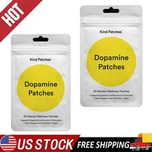 (1pack)Kind Patches Dopamine Patches, Vegan Plant-Based Daily Care Patches, Gentle Soothing & Hydrating Formula, Wearable Skin Care Patches, 30 Count - View 10
