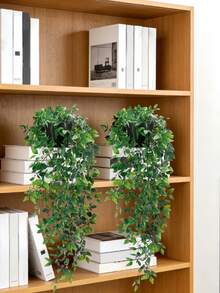 1/2PCS Artificial Mandala Potted Plant Mandala Vine Fake Hanging Plants Artificial Hanging Potted Plant Artificial Green Plant Vines Artificial Rattan Fake Plants For Wedding Party Decoration Suitable For Home Decoration,Table Centerpiece - Multicolor - View 6