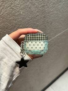 Fresh Green Polka Dot Protective Case Compatible With Airpods 4, Pro 3, New Apple Earphone Protective Case Compatible With Airpods Pro 2, Earphone Case For Women, For Spring And Summer - Green - View 5