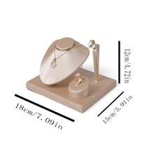 Jewelry Stand, Brushed Jewelry Rack, Ring Necklace Earring Jewelry Rack Combination, Jewelry Display Props, Accessory Set Display Stand, Jewelry Display Cabinet Counter - Brushed Jewelry Stand - View 3