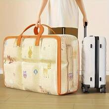 Extra Large Waterproof Storage Bag - Transparent PVC Mesh With Sturdy Zipper - Organizes Clothes, Blankets, Travel Gear, Etc. - Perfect For Home, Camping, Luggage, And Outdoor Activities (Clear, Durable) - Multicolor - View 2