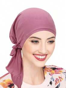 1件装女士化疗帽 - 轻便弹力头巾帽，适合癌症、脱发患者 - 可机洗舒适针织帽，专为化疗患者设计 - 顏色 - 查看 14