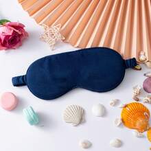 Double-Sided Cotton-Like Blackout Sleep Eye Mask, Breathable Travel Outdoor 100% Cotton Eye Shade, Comfortable & Skin-Friendly Solid Color - Multicolor - View 14