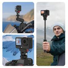 For Osmo Action 6 / Nano PULUZ Plastic Gimbal Quick-Release Base Mount (Black) - View 10