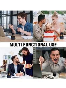 惊喜弹出式恶作剧礼盒，惊喜礼盒，完美的成人新奇玩具，趣味恶作剧手雕，理想的生日礼物，非常适合为派对、家庭（父母/配偶）和朋友聚会增添乐趣，也是送给幽默爱好者的迷人恶作剧礼物 - 黑色 - 查看 6