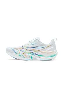 XTEP 2000KM 5th Generation Durable Running Shoes For Men And Teenagers, Sports Fitness Shoes, Classic White/Metallic Gold/Daylight Blue - Classic White/Gold/Sunlight Blue - View 2