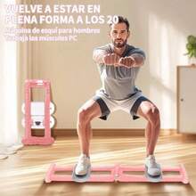 Máquina de esquí para ejercitar piernas - Azul - Ver 6