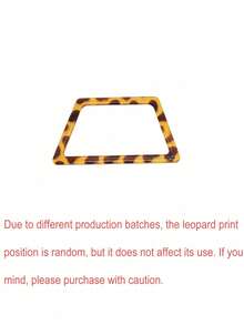 Trapezoidal Diy Decorative Bag Straps, Leopard Print Element Trapezoidal Bag Strap, Imitation Leopard Print Trapezoidal Bag Strap, Flat Resin Handbag Strap, Strong Load-Bearing Capacity Bag Accessories - Hard Hand-Held, Decorative Wallets, Crochet Handbags - Stylish, , Versatile,Suitable For Gift Boxes - A - View 10