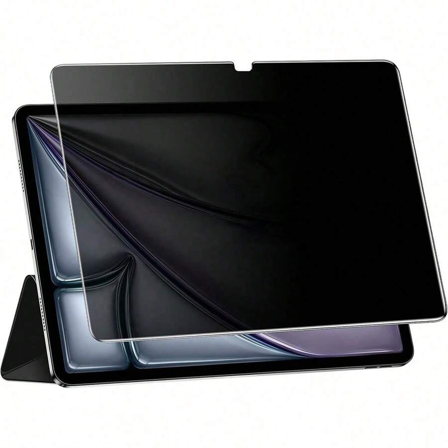 BOLLYMORE Shockproof Tempered Glass Privacy Screen Protector 1pc Compatible With Ipad Mini 7/4/5/6 10/11 Pro 11/13 2024 New Models Smooth And Fine Texture Tablet Screen Protector Tablet Accessories Waterproof Anti-Fall Anti-Scratch Anti-Fingerprint Full Coverage Birthday Gift - Privacy Glass - View 1