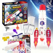 6+ Years Old Kids Rocket Science Kit, Includes Rocket Model And Launcher. Through This Entry-Level STEM Space Toy, Both Boys And Girls Can Make Their Own Rockets - Multicolor - View 9