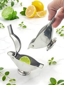2pcs/1pc New Design Bird-Shaped Lemon Squeezer, Made Of Thickened Stainless Steel, Manual Citrus Juicer, Kitchen Tool - Multicolor - View 3