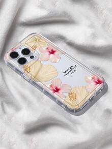 Hibiscus Flower Pattern Phone Case, Compatible With IPhone & Compatible With Samsung Galaxy, Waterproof Shockproof Anti-Drop Anti-Scratch - Multicolor - View 3
