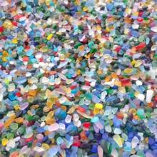 105g/205g/505g Lascas de Vidro Translúcido Arco-Íris, Tamanho Aprox. 8mm-13mm, Adequado para Vasos, Aquários, Lagoas, Decoração de Piscinas e DIY de Joias em Mosaico, Sinos de Vento, Molduras de Fotos e Outras Decorações Únicas para Casa - 205 g/7,23 oz por pacote - Visão 5