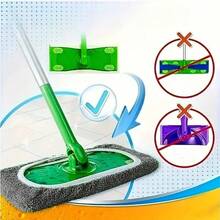16 paños de limpieza verdes, blancos y grises, convenientes y prácticos, diseñados para una instalación y uso fáciles, adecuados para limpieza en seco y húmeda para eliminar manchas - Accesorios de limpieza | Firmemente unidos al trapeador - 16 piezas - Ver 11