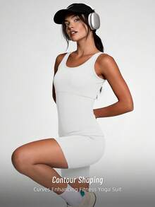 Soyun New Hollow Mesh Yoga Tank Top For Women, Suitable For Outdoor Sports, Cycling, Hiking And More - White - View 2